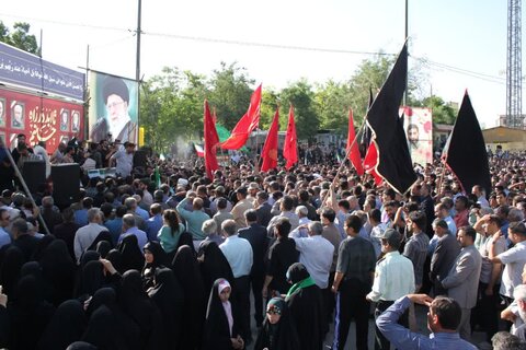 تصاویر تشییع باشکوه پیکر مطهر پاسدار شهید حسین محمودی در دلفان