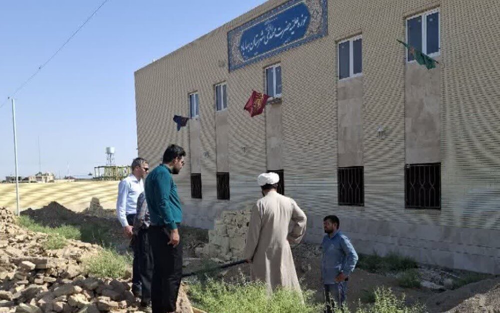 مسائل عمرانی مدارس علمیه شهرستان‌های بهاباد و بافق بررسی شد+عکس