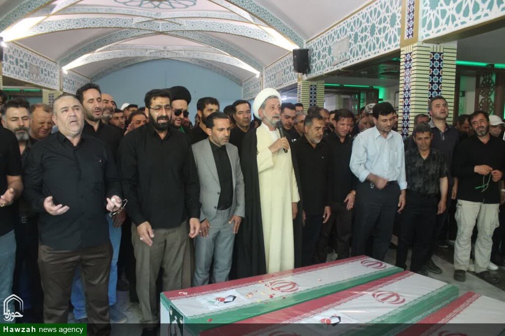 پیکر مطهر ۴ شهید مدافع وطن منطقه پدافند هوایی مرکزی تشییع شد+ تصاویر