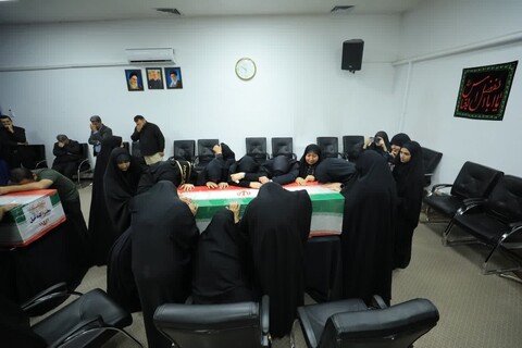 مراسم وداع با پیکر دو تن از شهدای حمله رژیم منحوس صهیونیستی به سپاه استان البرز