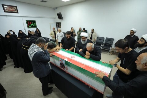 مراسم وداع با پیکر دو تن از شهدای حمله رژیم منحوس صهیونیستی به سپاه استان البرز