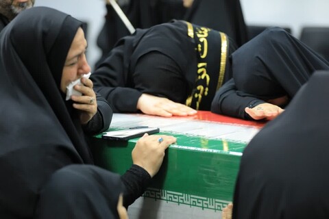 مراسم وداع با پیکر دو تن از شهدای حمله رژیم منحوس صهیونیستی به سپاه استان البرز