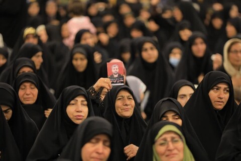 مراسم وداع با پیکر دو تن از شهدای حمله رژیم منحوس صهیونیستی به سپاه استان البرز