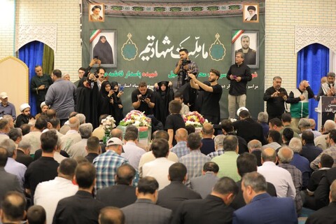 مراسم وداع با پیکر دو تن از شهدای حمله رژیم منحوس صهیونیستی به سپاه استان البرز