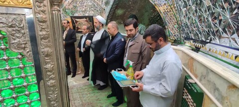 تصاویر/ آئین غبار روبی امامزاده سیدعبدالغفار(ع)شهرستان اسکو در آستانه ماه محرم