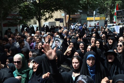 تصاویر / تشییع پیکر شهدای حمله رژیم صهیونیستی در همدان