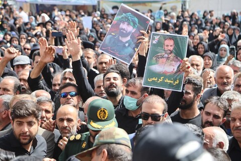 تصاویر / تشییع پیکر شهدای حمله رژیم صهیونیستی در همدان