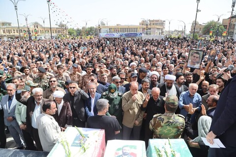 تصاویر / تشییع پیکر شهدای حمله رژیم صهیونیستی در همدان