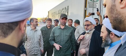 تصاویر/ بازدید امام جمعه شهرستان خوی از پایگاه های بازرسی بسیج