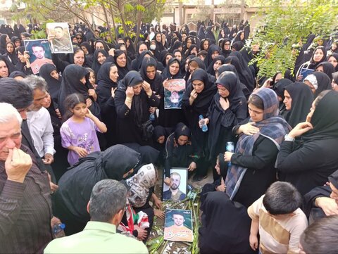 تصاویر تشییع پیکر شهید رضا رضایی از شهدای مدافع وطن در کوهدشت