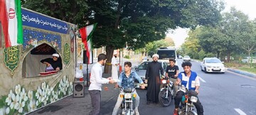 تصاویر/ برپایی موکب مدرسه علمیه ولیعصر(عج)تبریز در حمایت از عملیات بشارت فتح