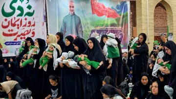 تصاویر/ همایش شیرخوارگان حسینی در گناوه