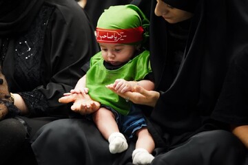 تصاویر/ مراسم شیرخوارگان حسینی در مصلی ارومیه