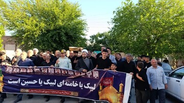 تصاویر/ آیین طشت گذاری مسجد جامع و محلات شهرستان بیله‌سوار