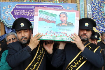 تصاویر/ مراسم تشییع و نماز شهید سردار مجید پرتویان