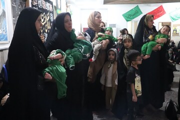 تصاویر/ مراسم شیرخوارگان حسینی در مدرسه علمیه حضرت رقیه (س) برازجان