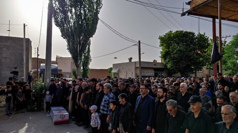 تصاویر/ستقبال و وداع با پیکر پاسدار شهید امیر معصومی در روستای آزرانا