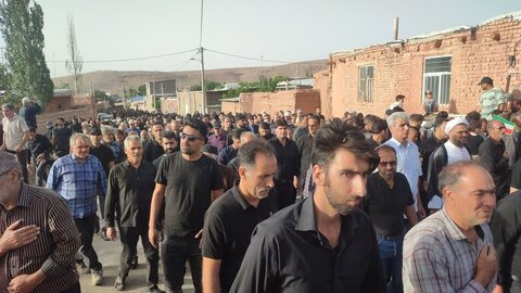 تصاویر/ستقبال و وداع با پیکر پاسدار شهید امیر معصومی در روستای آزرانا