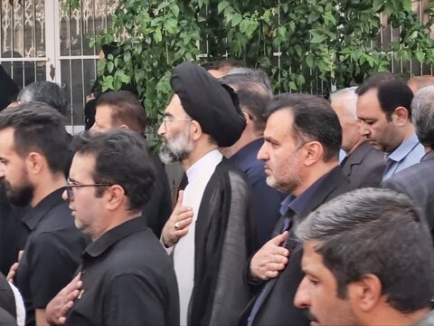 تشییع پیکر شهیدمبارزه با اسرائیل در شهر جوشقان قالی