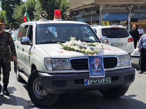 تصاویر/ تشییع پیکر مطهر شهید والامقام زبیر امینی‌فر در نقده