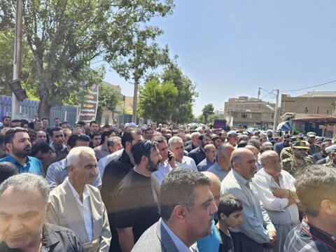 تصاویر/ تشییع پیکر مطهر شهید والامقام زبیر امینی‌فر در نقده