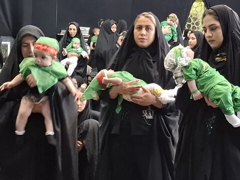 تصاویر/همایش شیرخوارگان حسینی در مسجد صادقیه کاشان