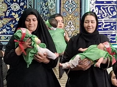 تصاویر/همایش شیرخوارگان حسینی در مسجد صادقیه کاشان