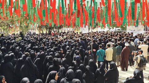 تصاویر تشييع پيکر مطهر شهيد امير حسين طولابی در حمله تجاوزکارانه رژيم سفاک صهيونيستی در خرم آباد