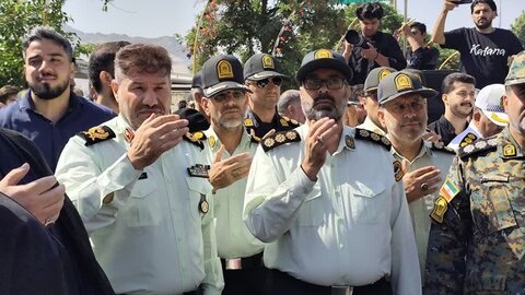 تصاویر تشييع پيکر مطهر شهيد امير حسين طولابی در حمله تجاوزکارانه رژيم سفاک صهيونيستی در خرم آباد