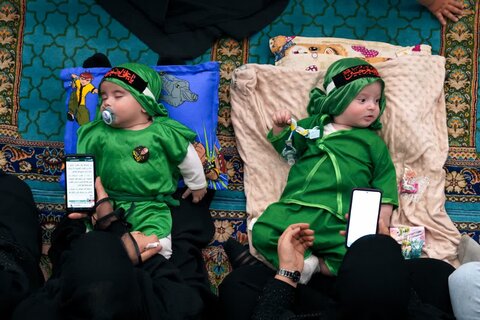 تصاویر/ مراسم شیرخوارگان حسینی در مصلی ارومیه