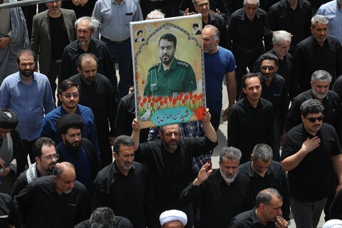 تصاویر/ مراسم تشییع پیکر مطهر شهدای حملات اخیر رژیم تروریستی صهیونی در قم