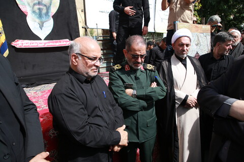 تصاویر / تشییع سردار شهید میثم رضوان پور و شهید صفاریان در خمینی شهر