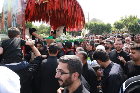 تصاویر / تشییع سردار شهید میثم رضوان پور و شهید صفاریان در خمینی شهر
