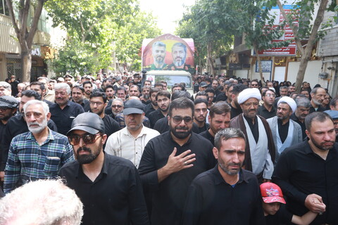 تصاویر / تشییع سردار شهید میثم رضوان پور و شهید صفاریان در خمینی شهر