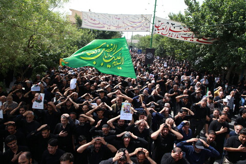 تصاویر / تشییع سردار شهید میثم رضوان پور و شهید صفاریان در خمینی شهر