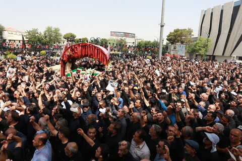 تصاویر / تشییع سردار شهید میثم رضوان پور و شهید صفاریان در خمینی شهر