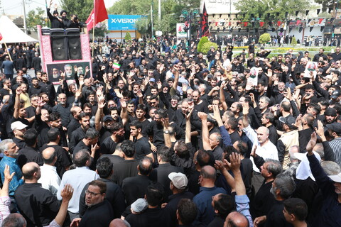 تصاویر / تشییع سردار شهید میثم رضوان پور و شهید صفاریان در خمینی شهر