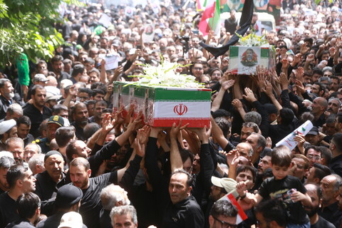 تصاویر / تشییع سردار شهید میثم رضوان پور و شهید صفاریان در خمینی شهر