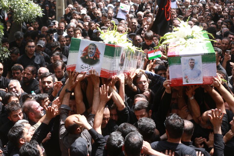 تصاویر / تشییع سردار شهید میثم رضوان پور و شهید صفاریان در خمینی شهر