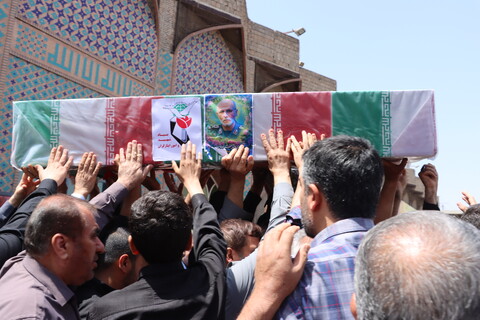 تشییع پیکر دو تن از شهدای حمله تروریستی صهیونیستی در اهواز