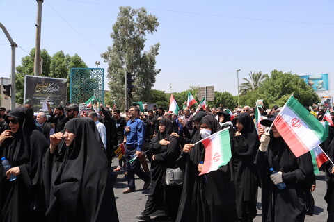 تشییع پیکر دو تن از شهدای حمله تروریستی صهیونیستی در اهواز