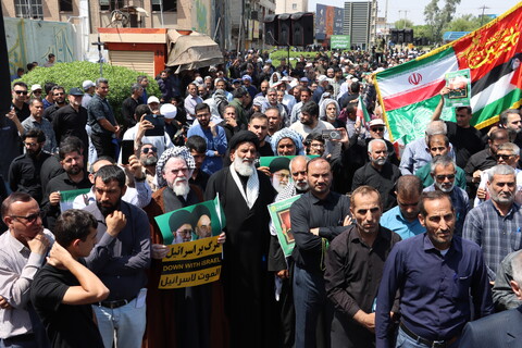 تشییع پیکر دو تن از شهدای حمله تروریستی صهیونیستی در اهواز