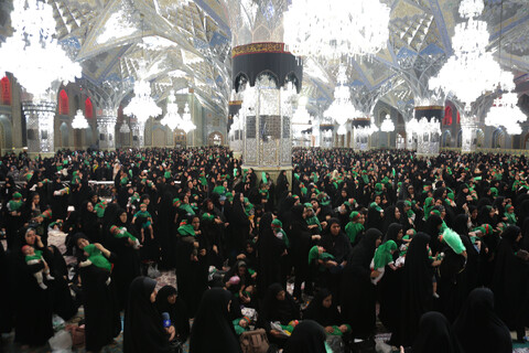 تصاویر/ آیین معنوی «شیرخوارگان حسینی» در حرم مطهر رضوی