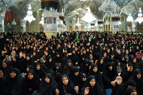 تصاویر/ آیین معنوی «شیرخوارگان حسینی» در حرم مطهر رضوی