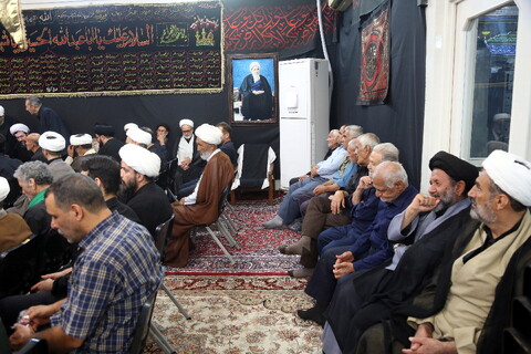 تصاویر/ مراسم سوگواری و عزاداری امام حسین علیه السلام در حسینیه دفتر حضرت آیت الله العظمی فاضل لنکرانی(ره)