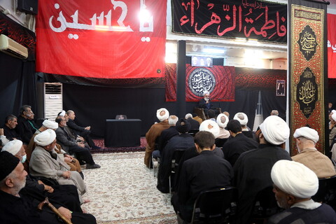 تصاویر/ مراسم سوگواری و عزاداری امام حسین علیه السلام در حسینیه دفتر حضرت آیت الله العظمی فاضل لنکرانی(ره)