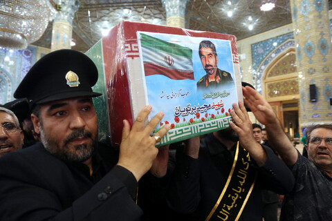 تصاویر/ مراسم تشییع و نماز شهید سردار مجید پرتویان