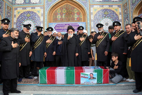 تصاویر/ مراسم تشییع و نماز شهید سردار مجید پرتویان