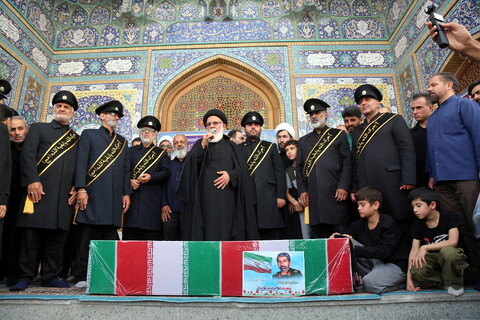 تصاویر/ مراسم تشییع و نماز شهید سردار مجید پرتویان