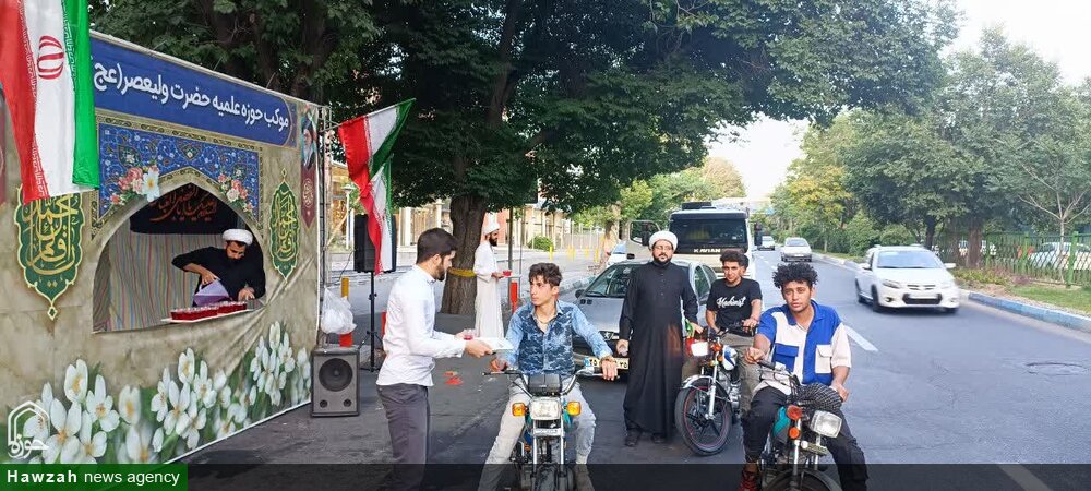 فیلم | برپایی موکب مدرسه علمیه ولیعصر(عج)تبریز در حمایت از عملیات بشارت فتح